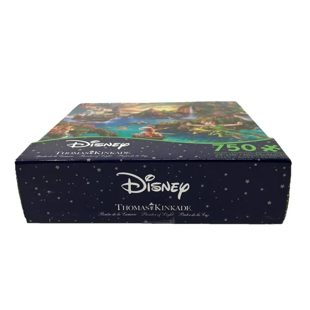 Disney Thomas Kinkade Peter Pan Neverland Puzzle 750 Pc Fantasy Collectible